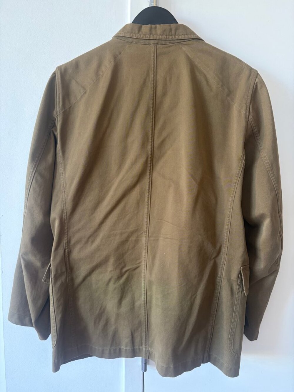 Drake's Olive Cotton Games Suit, Jacket 38 + Matching Trousers